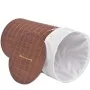 Brown round bamboo laundry basket by , Laundry baskets - Ref: Foro24-245578, Price: 26,08 €, Discount: %