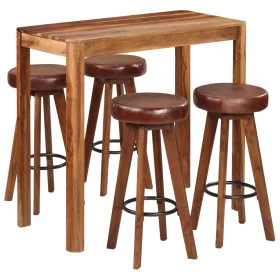 5 pcs solid wood bar set 115x56x107 cm by , Furniture sets for kitchens and dining rooms - Ref: Foro24-246262, Price: 611,46 ...
