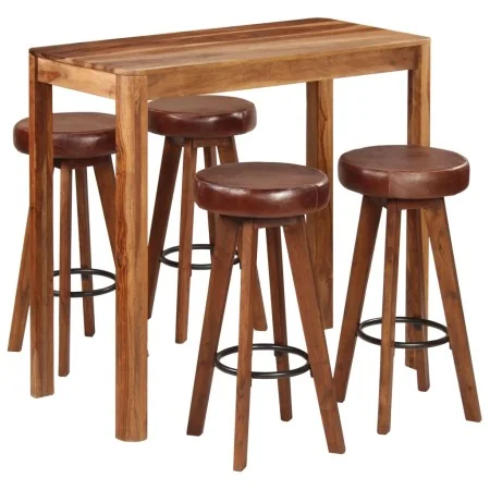 5 pcs solid wood bar set 115x56x107 cm by , Furniture sets for kitchens and dining rooms - Ref: Foro24-246262, Price: 611,46 ...