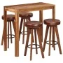 5 pcs solid wood bar set 115x56x107 cm by , Furniture sets for kitchens and dining rooms - Ref: Foro24-246262, Price: 611,46 ...