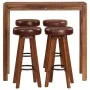 5 pcs solid wood bar set 115x56x107 cm by , Furniture sets for kitchens and dining rooms - Ref: Foro24-246262, Price: 611,46 ...