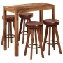5 pcs solid wood bar set 115x56x107 cm by , Furniture sets for kitchens and dining rooms - Ref: Foro24-246262, Price: 611,46 ...