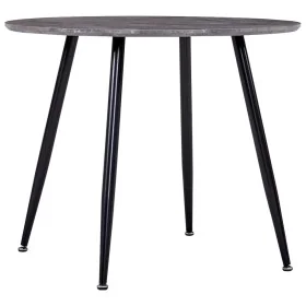 Concrete and black gray MDF dining table 90x73.5 cm by , Kitchen and dining tables - Ref: Foro24-248303, Price: 186,35 €, Dis...