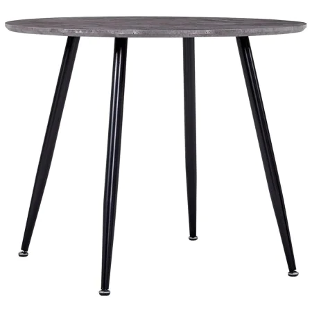 Concrete and black gray MDF dining table 90x73.5 cm by , Kitchen and dining tables - Ref: Foro24-248303, Price: 186,35 €, Dis...