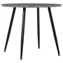 Concrete and black gray MDF dining table 90x73.5 cm by , Kitchen and dining tables - Ref: Foro24-248303, Price: 186,35 €, Dis...