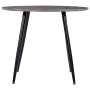 Concrete and black gray MDF dining table 90x73.5 cm by , Kitchen and dining tables - Ref: Foro24-248303, Price: 186,35 €, Dis...