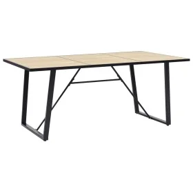 MDF dining table in oak color 200x100x75 cm by , Kitchen and dining tables - Ref: Foro24-281564, Price: 256,81 €, Discount: %