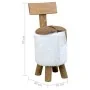 Solid teak wood stool brown by , Folding stools and chairs - Ref: Foro24-285206, Price: 97,88 €, Discount: %