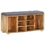 Flurbank massives Mangoholz 100x35x47 cm von , Bänke für Hallen und Lager - Ref: Foro24-285891, Preis: 237,05 €, Rabatt: %