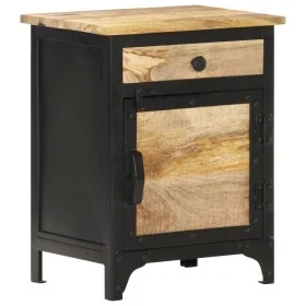 Nachttisch aus massivem Mangoholz 40x30x50 cm von , Nachttische - Ref: Foro24-289102, Preis: 92,88 €, Rabatt: %