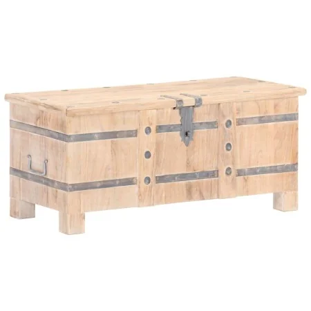 Baúl de madera maciza de acacia 90x40x40 cm de , Baúles de almacenamiento - Ref: Foro24-289638, Precio: 217,46 €, Descuento: %