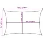 HDPE red sail awning 160 g/m² 6x7 m by , Umbrellas - Ref: Foro24-311634, Price: 78,57 €, Discount: %