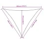 Red HDPE sail awning 160 g/m² 2.5x2.5x3.5 m by , Umbrellas - Ref: Foro24-311636, Price: 17,76 €, Discount: %