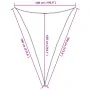 HDPE sail awning brown 160 g/m² 5x7x7 m by , Umbrellas - Ref: Foro24-311814, Price: 46,57 €, Discount: %