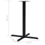 Black cast iron bistro table leg 76x76x107 cm by , Table legs - Ref: Foro24-325432, Price: 110,61 €, Discount: %