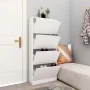 Shoe cabinet with 4 plywood doors white 59x24x136 cm by , Shoe racks and shoe organizers - Ref: Foro24-338131, Price: 167,15 ...