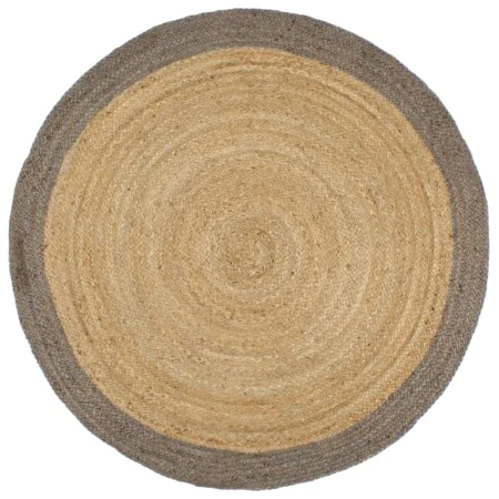 Alfombra hecha a mano de yute con borde gris 240 cm de , Alfombras - Ref: Foro24-343604, Precio: 143,32 €, Descuento: %
