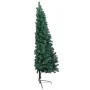 Half Christmas tree with lights and green balls 120 cm by , Christmas trees - Ref: Foro24-3077477, Price: 48,90 €, Discount: %