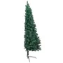 Medio árbol de Navidad con luces y bolas verde 120 cm de , Arboles de navidad - Ref: Foro24-3077477, Precio: 48,87 €, Descuen...