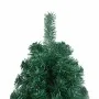 Half Christmas tree with lights and green balls 120 cm by , Christmas trees - Ref: Foro24-3077477, Price: 48,90 €, Discount: %
