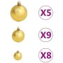 Árbol de Navidad artificial con luces y bolas 564 ramas 180 cm de , Arboles de navidad - Ref: Foro24-3077489, Precio: 67,92 €...