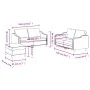 Set Sofas mit Kissen 3 Stück brauner Stoff von , Sofas - Ref: Foro24-3201813, Preis: 456,04 €, Rabatt: %