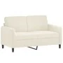 Set of sofas with cushions 3 pieces cream velvet by , Sofas - Ref: Foro24-3202052, Price: 623,39 €, Discount: %