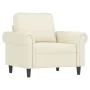 Set of sofas with cushions 4 pieces cream velvet by , Sofas - Ref: Foro24-3202188, Price: 757,21 €, Discount: %