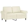 Set of sofas with cushions 4 pieces cream velvet by , Sofas - Ref: Foro24-3202188, Price: 757,21 €, Discount: %