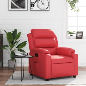Red synthetic leather recliner by , Armchairs - Ref: Foro24-373491, Price: 198,48 €, Discount: %