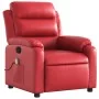 Red synthetic leather reclining massage chair by , Armchairs - Ref: Foro24-373498, Price: 241,61 €, Discount: %