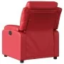 Red synthetic leather reclining massage chair by , Armchairs - Ref: Foro24-373498, Price: 241,61 €, Discount: %