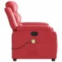 Red synthetic leather reclining massage chair by , Armchairs - Ref: Foro24-373498, Price: 241,61 €, Discount: %