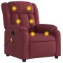 Sillón de masaje reclinable de tela color vino tinto de , Sillones - Ref: Foro24-373589, Precio: 219,89 €, Descuento: %