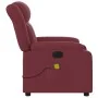 Sillón de masaje reclinable de tela color vino tinto de , Sillones - Ref: Foro24-373589, Precio: 219,89 €, Descuento: %