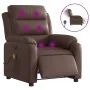 Elektrisch verstellbarer Massagesessel Kunstleder braun von , Sessel - Ref: Foro24-3205037, Preis: 265,09 €, Rabatt: %