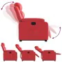 Sillón elevable eléctrico cuero artificial rojo de , Sillones - Ref: Foro24-3205061, Precio: 333,94 €, Descuento: %