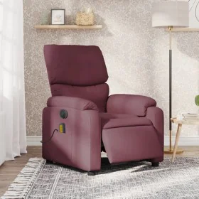 Electric massage reclining chair fabric purple by , Armchairs - Ref: Foro24-3204819, Price: 245,18 €, Discount: %