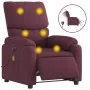 Electric massage reclining chair fabric purple by , Armchairs - Ref: Foro24-3204819, Price: 245,13 €, Discount: %