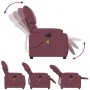 Electric massage reclining chair fabric purple by , Armchairs - Ref: Foro24-3204819, Price: 245,13 €, Discount: %