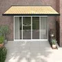 Einziehbare Markise aus Aluminium und weißem und gelbem Stoff 3x2,5 m von , Markisen - Ref: Foro24-3154606, Preis: 546,53 €, ...
