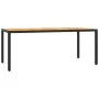 Set de comedor de jardín 7 pzas y cojines ratán sintético negro de , Conjuntos de jardín - Ref: Foro24-3211870, Precio: 787,6...