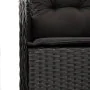 7 pcs garden dining set and cushions synthetic rattan black by , Garden sets - Ref: Foro24-3211870, Price: 743,88 €, Discount: %