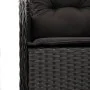 Set de comedor de jardín 7 pzas y cojines ratán sintético negro de , Conjuntos de jardín - Ref: Foro24-3211870, Precio: 787,6...