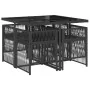 Set de muebles jardín 5 pzas con cojines ratán sintético negro de , Conjuntos de jardín - Ref: Foro24-3210895, Precio: 307,58...