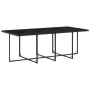 Set de comedor de jardín 9 pzas y cojines ratán sintético negro de , Conjuntos de jardín - Ref: Foro24-3210919, Precio: 611,0...