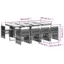 9-teiliges Garten-Esszimmerset und Kissen synthetisches Rattan schwarz von , Gartensets - Ref: Foro24-3210919, Preis: 609,96 ...