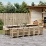 Garten-Esszimmergarnitur mit Kissen 13-teilig synthetisches Rattan beige von , Gartensets - Ref: Foro24-3210946, Preis: 968,8...