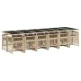 Set comedor de jardín con cojines 13 pzas ratán sintético beige de , Conjuntos de jardín - Ref: Foro24-3210946, Precio: 968,8...