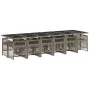 Garten-Esszimmergarnitur mit Kissen 13-teilig synthetisches Rattangrau von , Gartensets - Ref: Foro24-3210944, Preis: 974,76 ...
